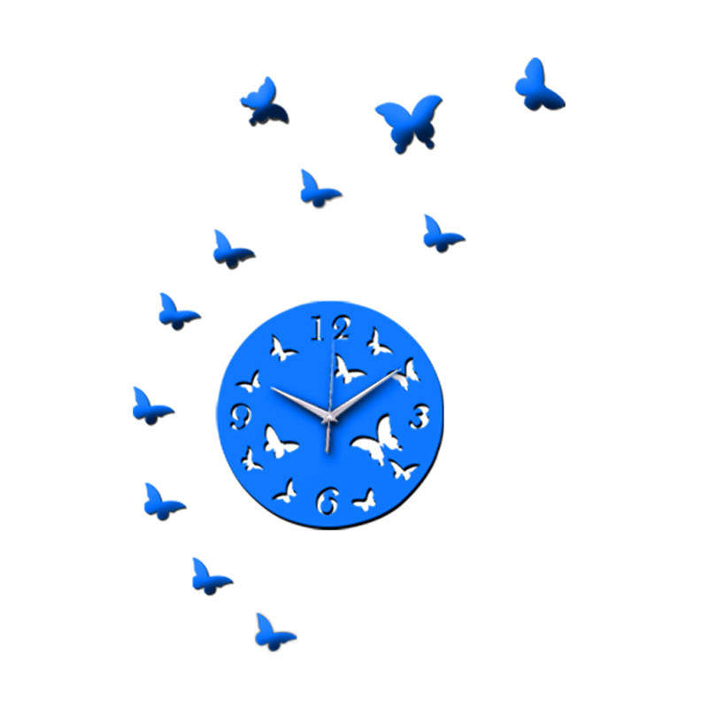 DIY wall clock acrylic mirror clock