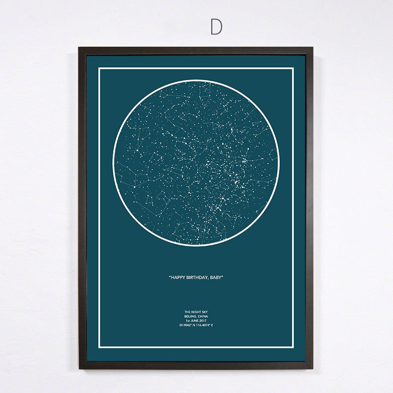 Home Fashion Constellation Decorative Creative Hanging Paintings
