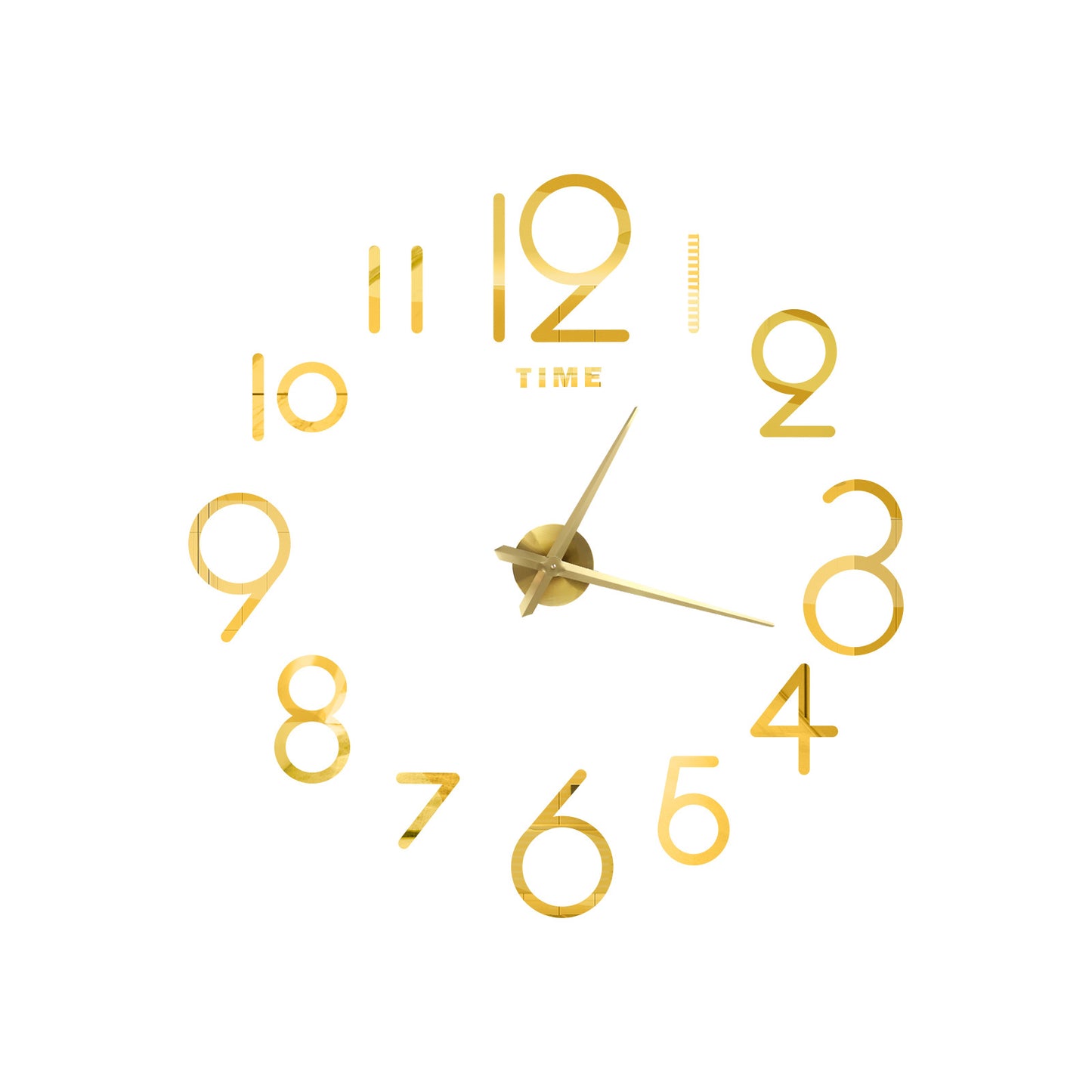 Wall Clock Creative Acrylic Clock Sticken On The Wall