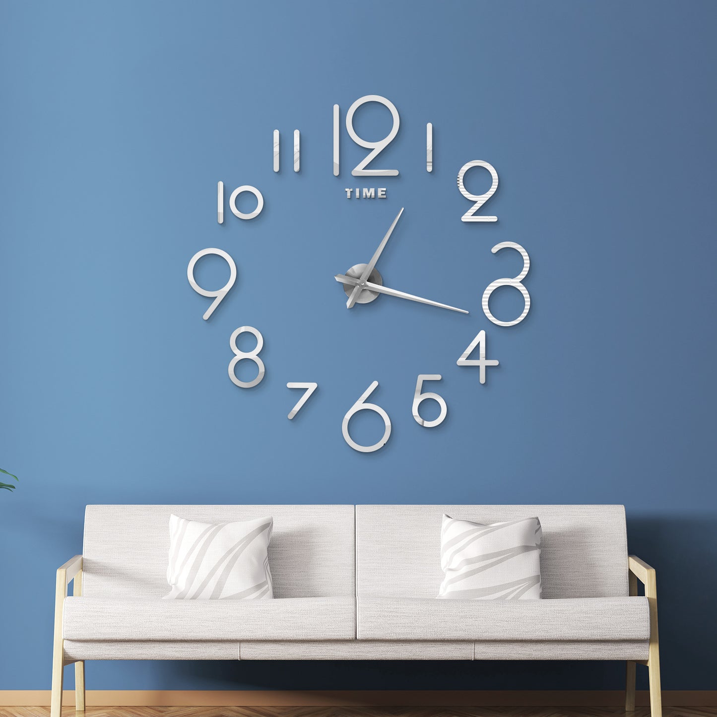 Wall Clock Creative Acrylic Clock Sticken On The Wall