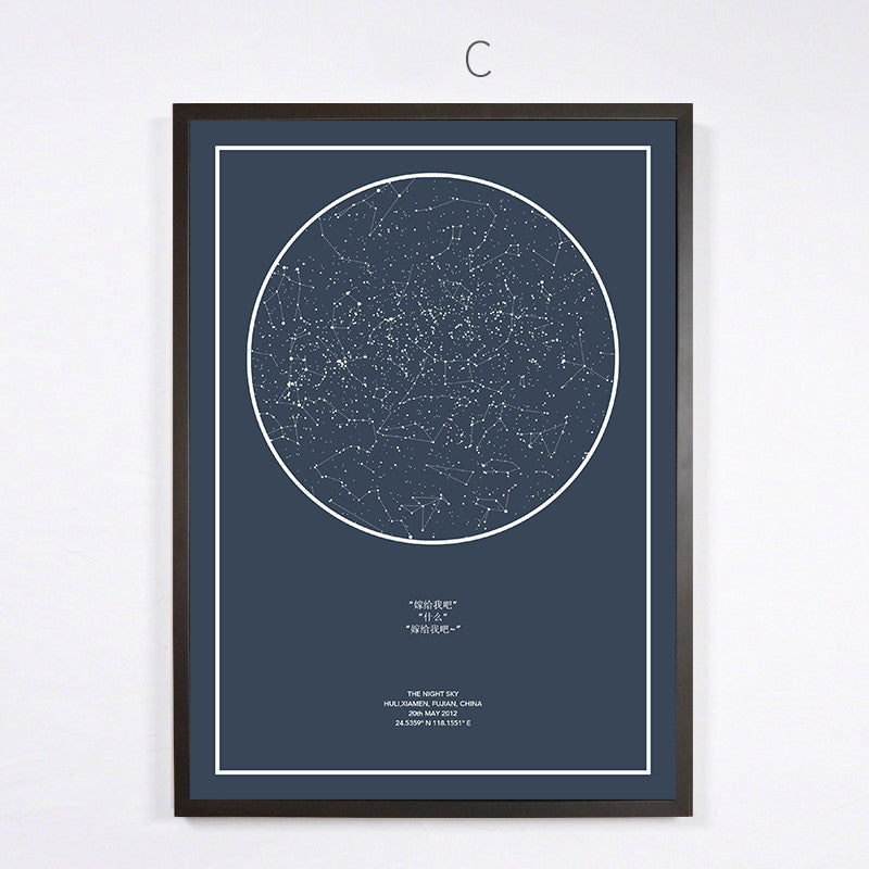Home Fashion Constellation Decorative Creative Hanging Paintings