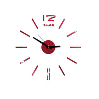 Creative Acrylic Wall Clock Diy Mirror Wall Clock Decoration Clock Sticken On The Wall