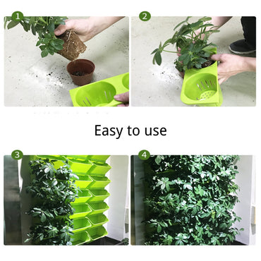 Stackable Flower Pot Wall Hanging Vertical Planter Succulent Plants Bonsai Vase Garden Home Decoration