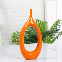 Hollow decoration ceramic vase home vase decoration