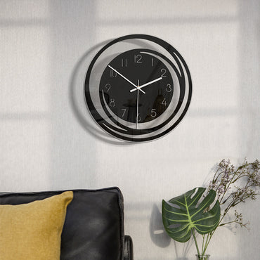 Creative Home Living Room Decoration Acrylic Wall Clock Minimalist Nordic Style Transparent Silent Clock