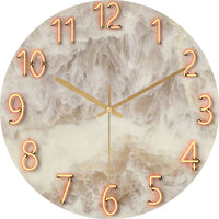 Glass Living Room Wall Clock Quartz Clock Wall Watch