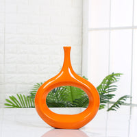 Hollow decoration ceramic vase home vase decoration