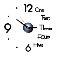 3d Wall Clock Amazon Creative Acrylic Wall Clock Diy Clock Mute Wall Sticker Clock Manufacturer Supply