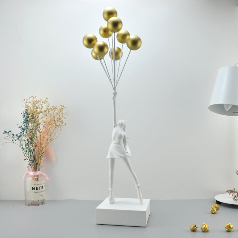 Bubble Girl Character Sculpture Decoration Decoration
