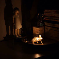 Creative Nordic Resin Mouse Table Lamp Desk LED Night Lights Small Mini Rat Desk Lamps