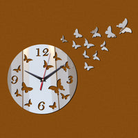 DIY wall clock acrylic mirror clock