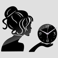 Acrylic Mirror Wall Clock Personality Clock