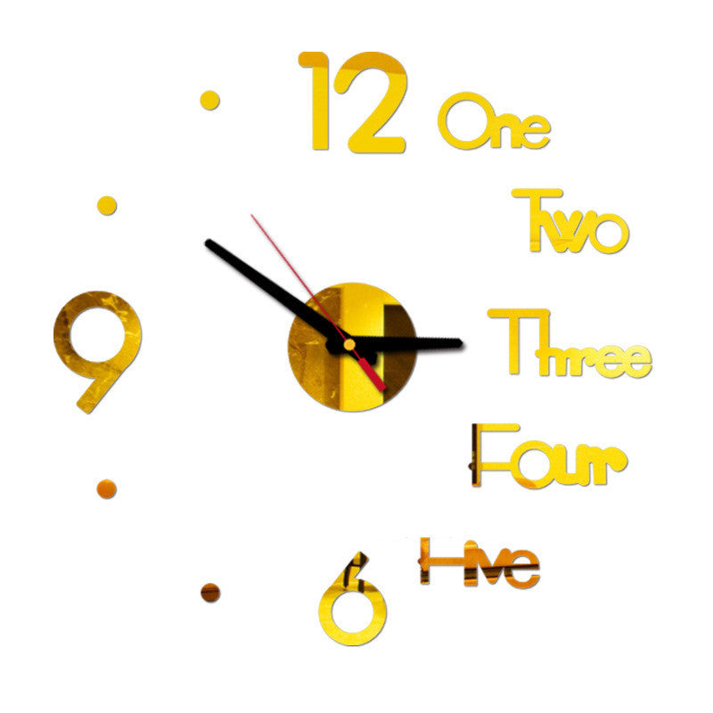 3d Wall Clock Amazon Creative Acrylic Wall Clock Diy Clock Mute Wall Sticker Clock Manufacturer Supply