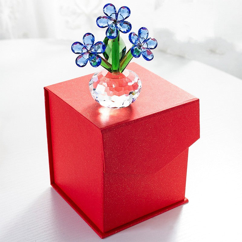 Crystal Flowers Car Decoration Living Room Creative Decorations