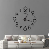 Wall Clock Creative Acrylic Clock Sticken On The Wall