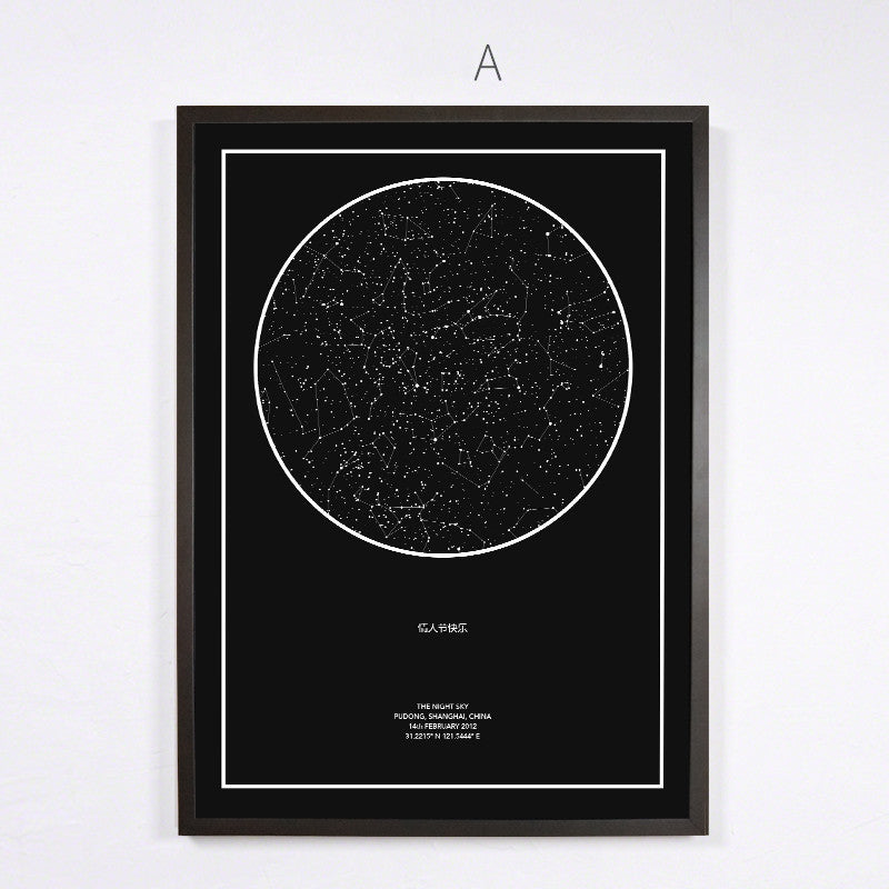 Home Fashion Constellation Decorative Creative Hanging Paintings