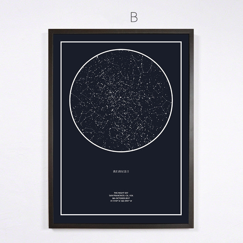 Home Fashion Constellation Decorative Creative Hanging Paintings