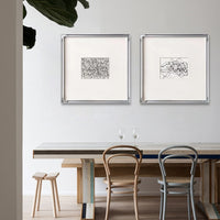 Modern Simple Black And White Line Decorative Painting
